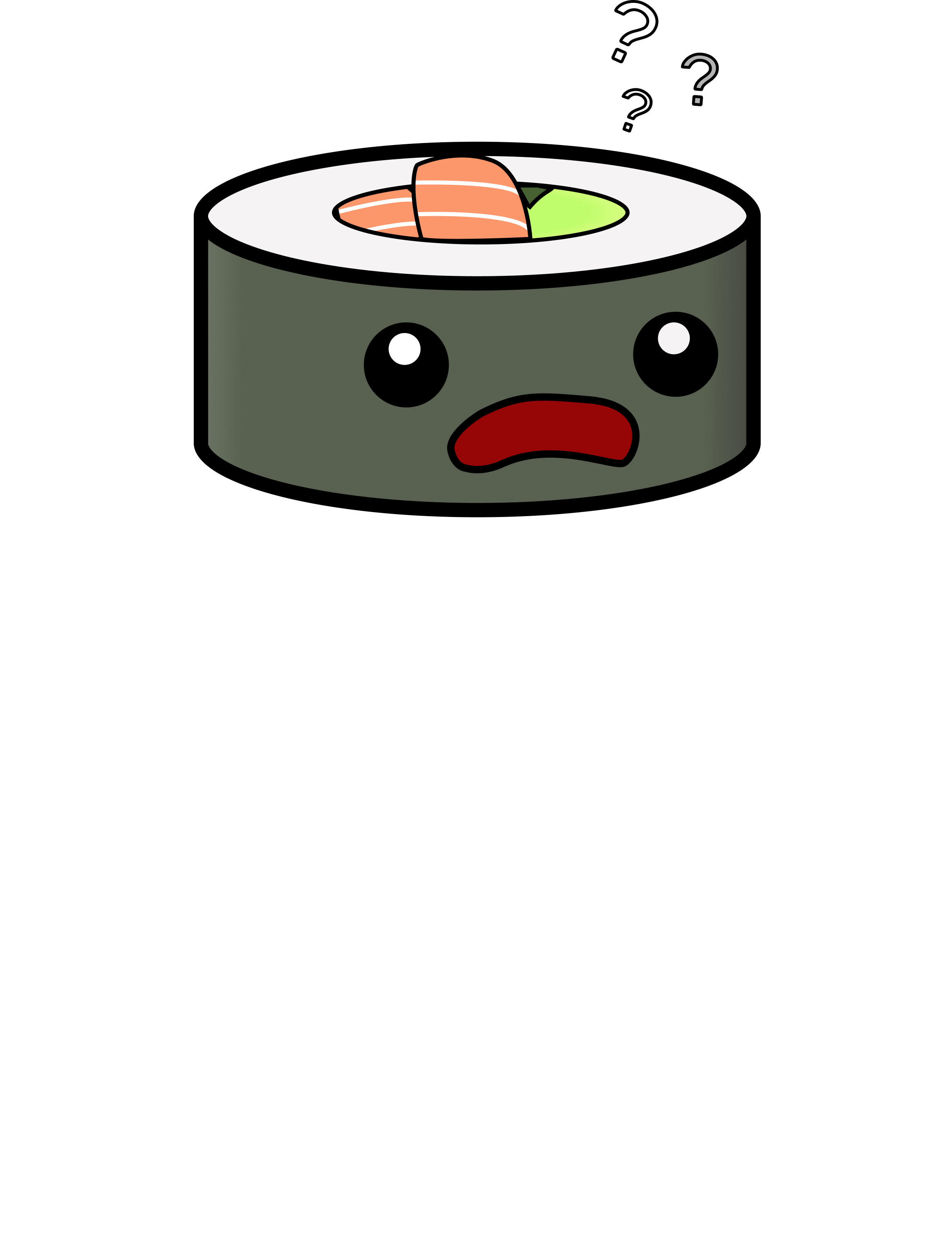 Logo of 'Confused Maki' showing a confused Maki Sushi Roll, the text 'Confused Maki' below and 'Coming soon' written below that